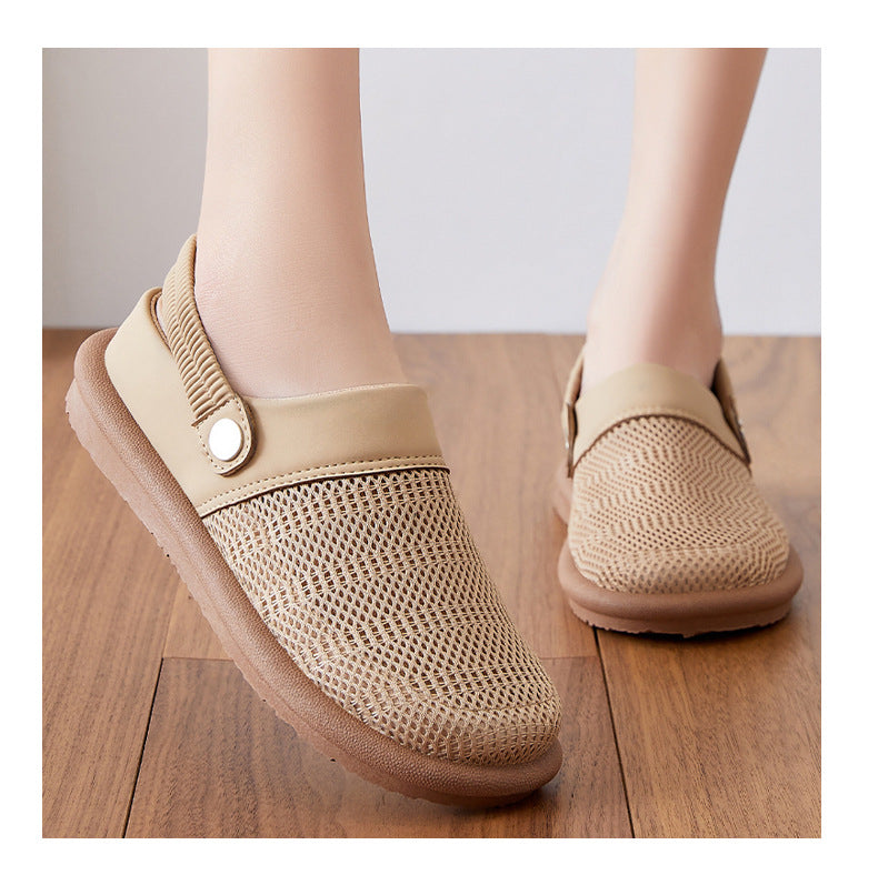 Women's Summer Minimalist Cut-out Mesh Sandals with Soft Soles