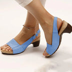 Women's Comfy Elegant Low Chunky Heel Shoes