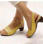 Women's Comfy Elegant Low Chunky Heel Shoes